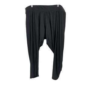 NWT DSG Leggings Womens 3X Black Mid Rise Wide Elastic Waistband Full Length